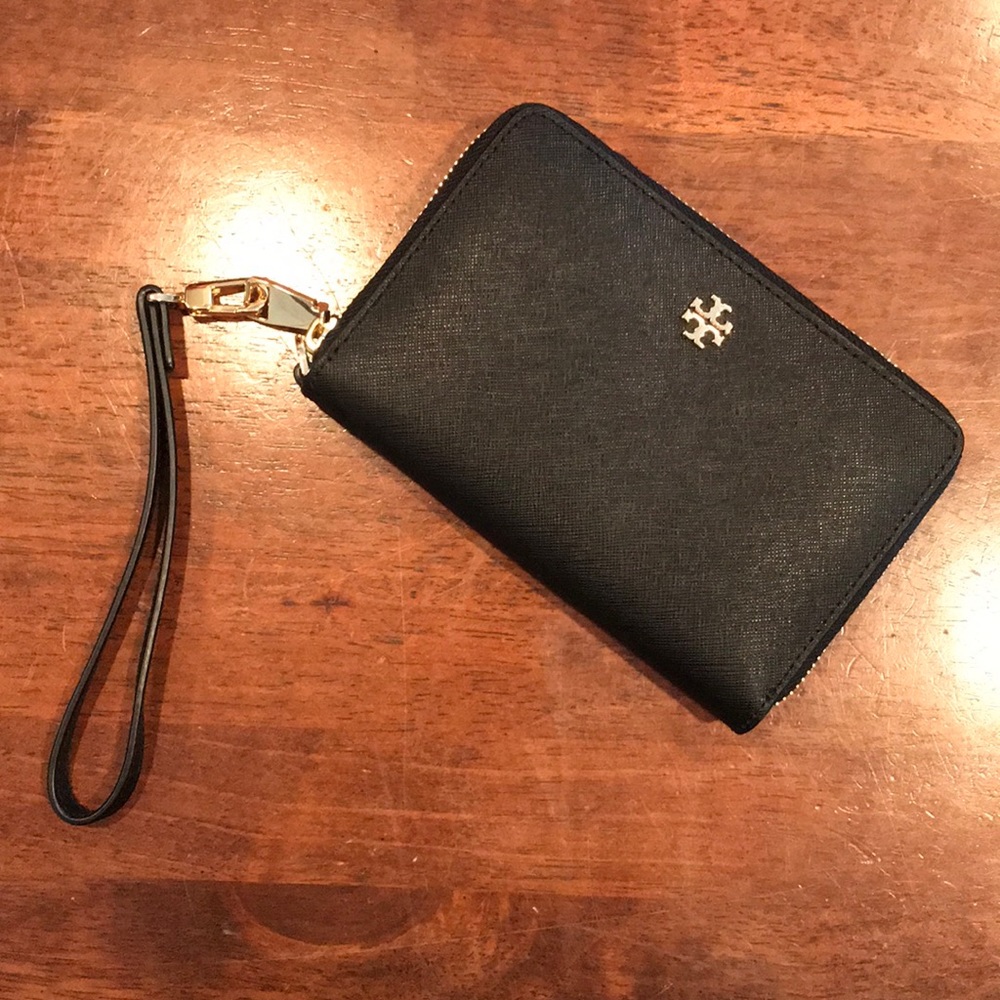 Tory Burch Black Wristlet